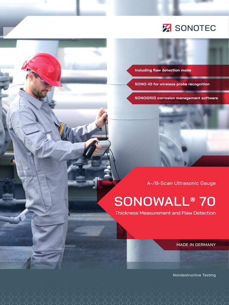 Sonowall 70 new download free pdf nondestructive testing