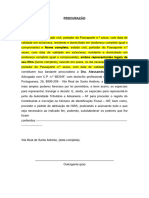 PROCURAÇÃO AT - NIF - Menor de Idade