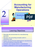 Topic 2 - Accounting For Manufacturing