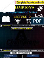 Champion'S: Alphanumeric Series