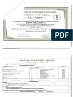 certificado pos ensino ludico