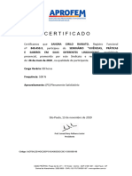 Certificado Vivencias Praticas