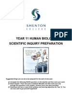 11HB - Scientific Inquiry Practice For Year 12-2-3