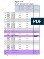 Semester Calendar Second Semester 2022-2023 Start