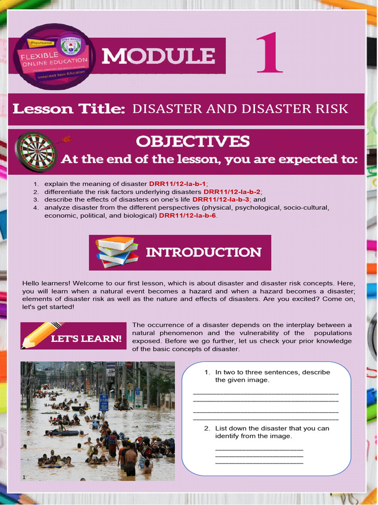 Understanding Disaster Risk Concepts | PDF | Natural Disasters | Hazards
