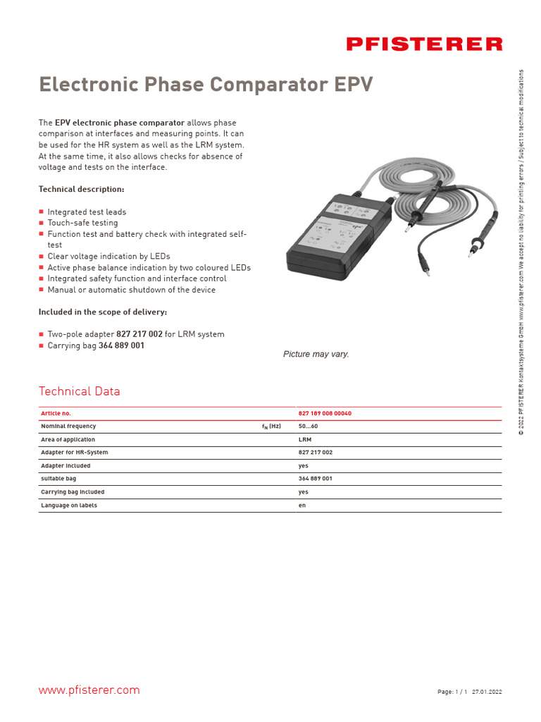 EVP Data Sheet 2638 | PDF