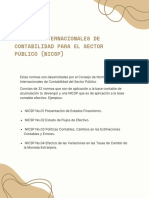 Normas Internacionales de Contabilidad para El Sector Público (Nicsp)