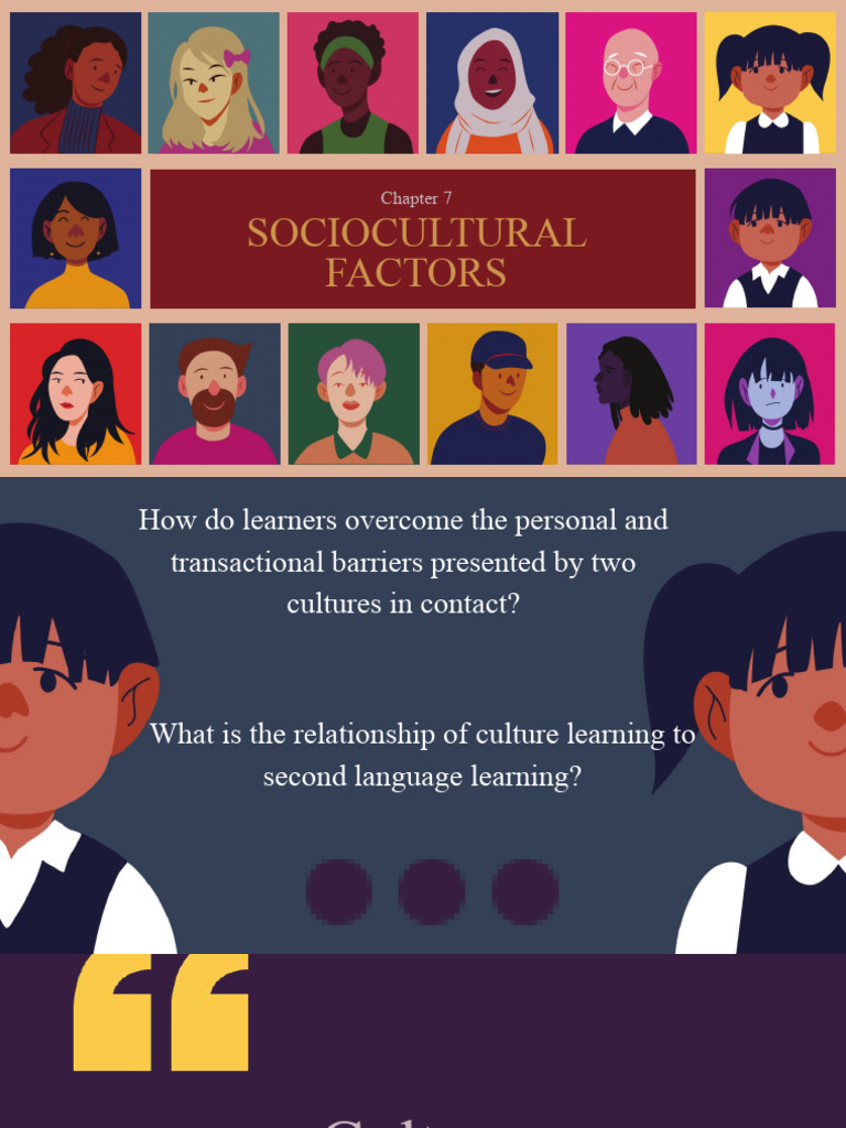 Sociocultural Factors in Language Learning | PDF | Second Language ...