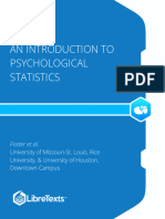 Introduction To Psychological Statistics (Foster Et Al.)
