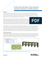 Cavity-Based Helical Resonator Bandpass Filters Designed With Parameterized Project Template in NI AWR Software