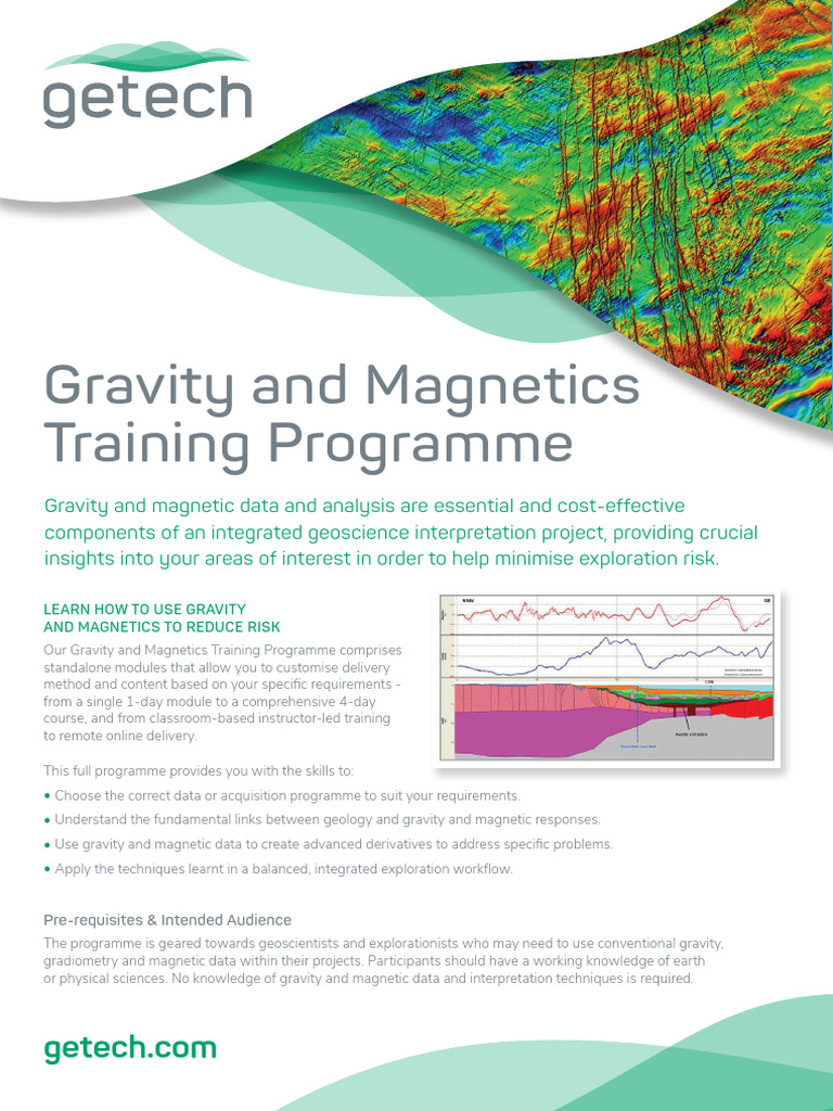 Gravity and Magnetics Training Overview | PDF | Data | Earth Sciences