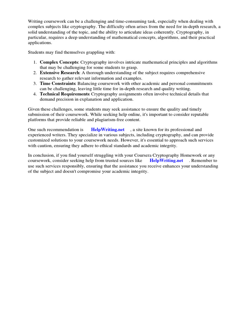 Coursera Cryptography Homework Pdf Cryptography Public Key