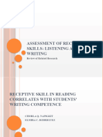 Assessment of Receptive Skills - Enriquez, Richard Jr.