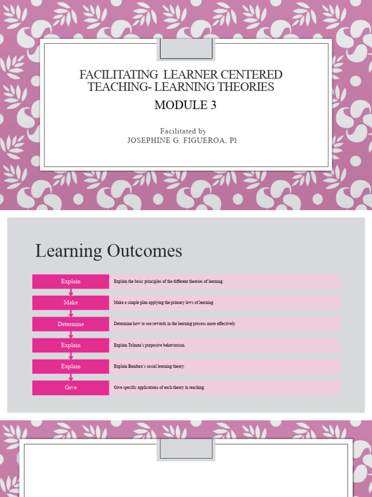 Key Learning Theories in Education | PDF | Classical Conditioning ...