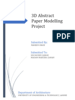 3D Abstract Paper Modelling