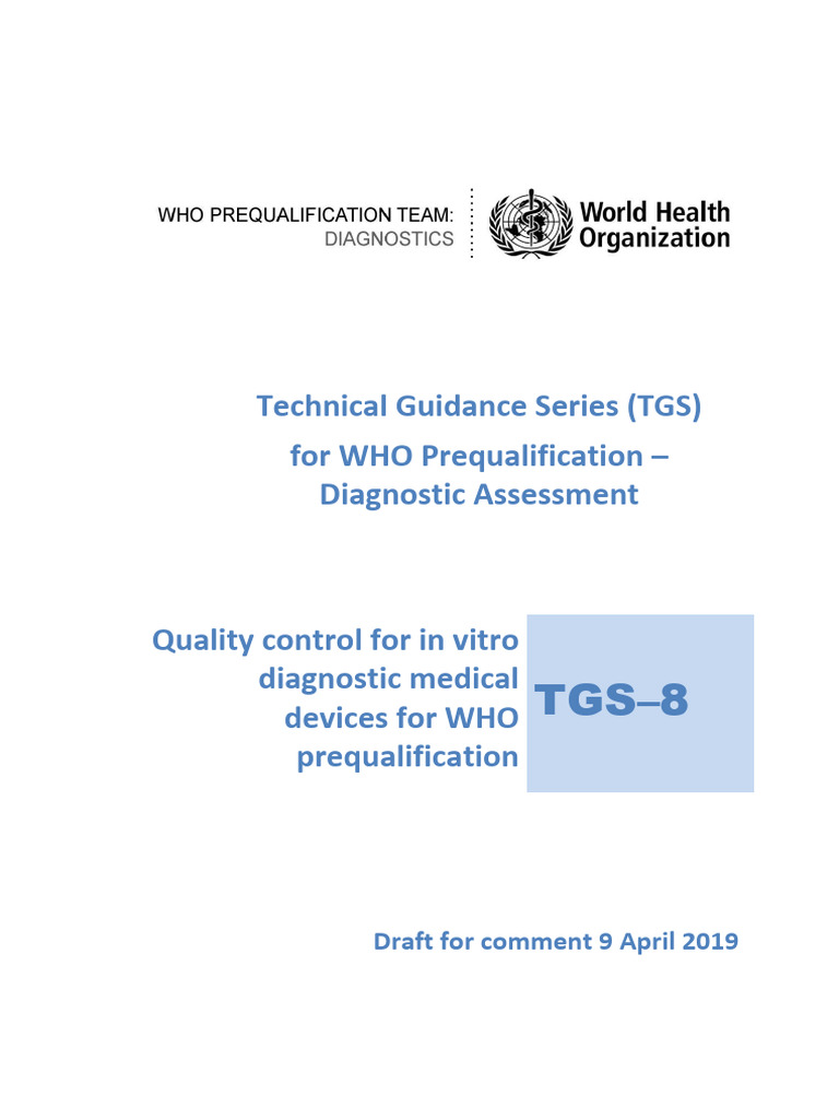 WHO EMP RHT PQT 2019.05 Eng | PDF | Quality Management System | Quality ...