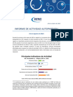 AFAC - Informe Actividad Autopartista (Ene A Ago 2022)