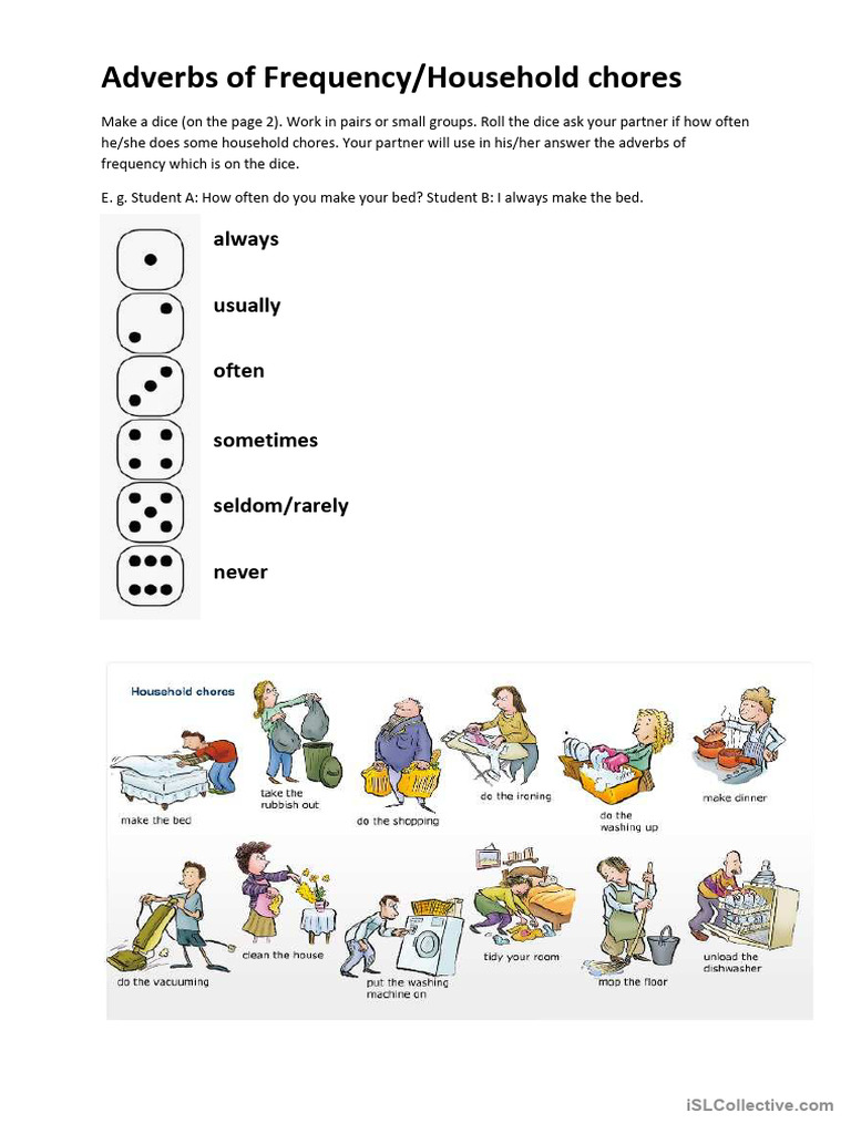 Frequency of Household Chores Practice | PDF | Foreign Language Studies ...