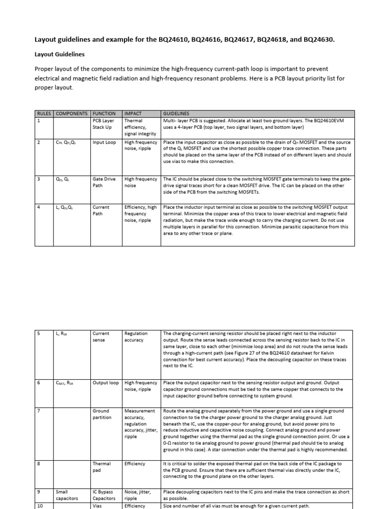 Layout Guidelines and Example | PDF | Mosfet | Capacitor