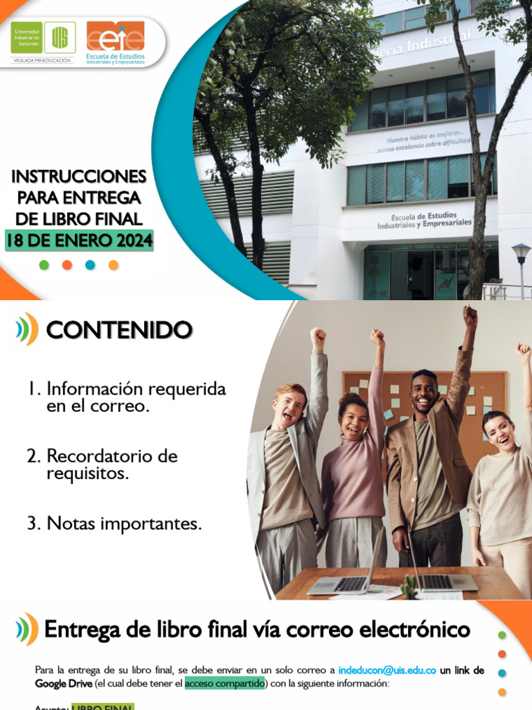 Instructivo Entrega de Libro Final 2024 | PDF