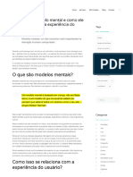 Modelo Mental e Como Ele Se Relaciona Com A Experiencia Do Usuario