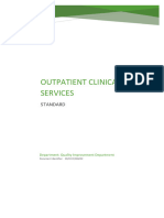 Standards For Outpatient Clinical Services