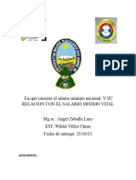 Salario Mínimo Vital y Salario Mínimo Nacional