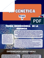 Genetics and Genes Science Presentation in Blue Orange Flat Graphic Style