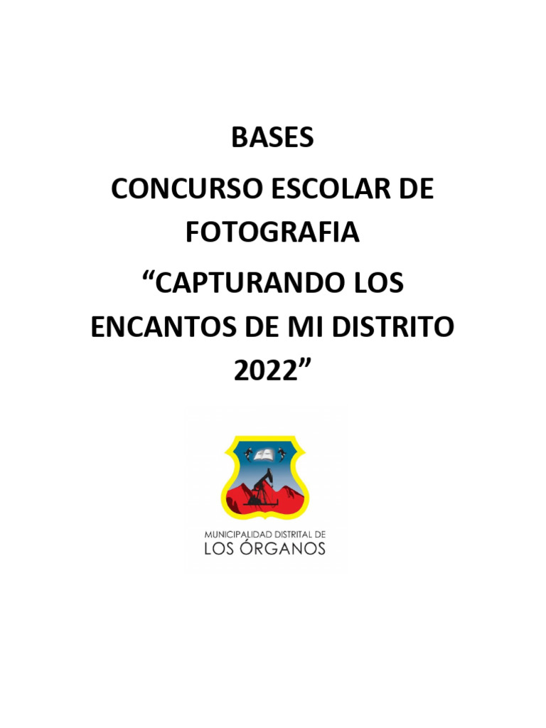 Bases de concurso de fotografia pdf turismo