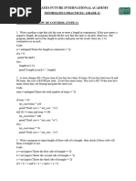 Flow of Control - Type C Answers