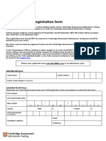 Bmat 2023 Candidate Registration Form