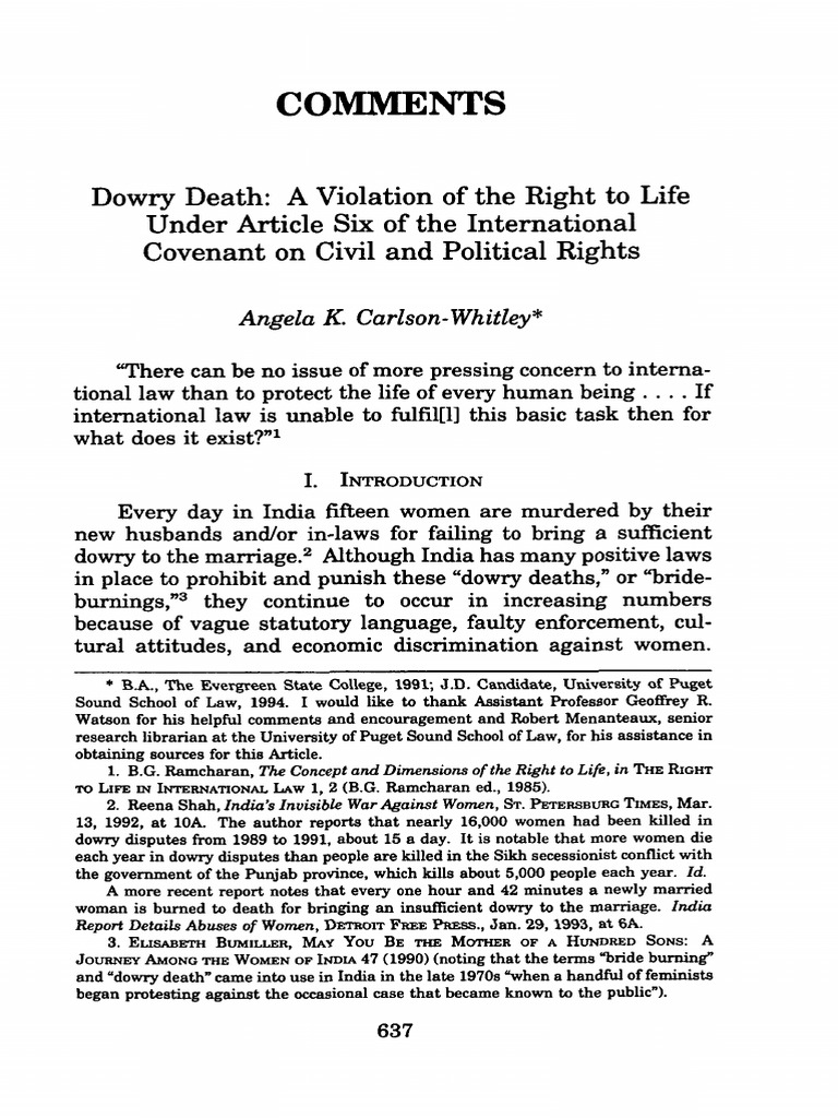 dowry-death-a-violation-of-the-right-to-life-under-article-six-of-the