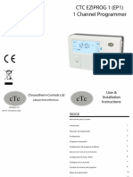 (Spanish) CTC - 1 Channel Programmer (P1) Instruction