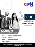 CQHRM U15 - Knowledge Management - English - V1