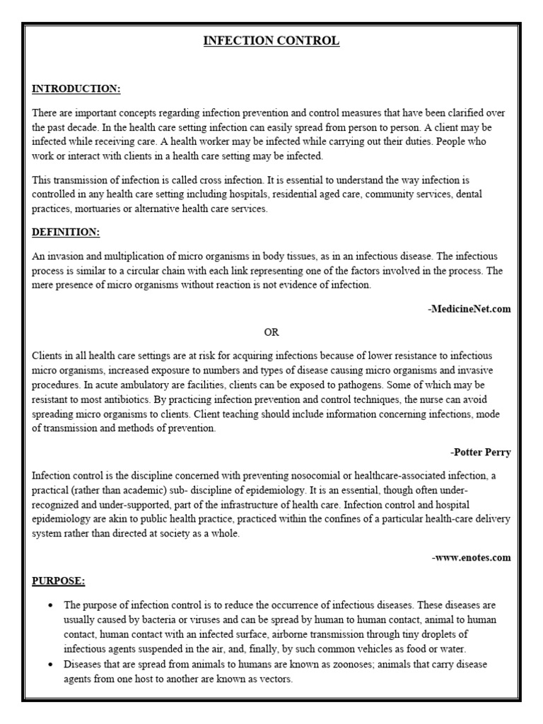 Infection Control | PDF | Infection | Diabetes