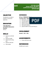 Resume Template 1