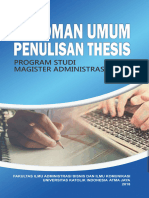 DRAFT Pedoman Umum Penulisan Thesis MBA Backup