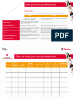 Bilan Pro - Etape 2 - Bilan Du Parcours Professionnel