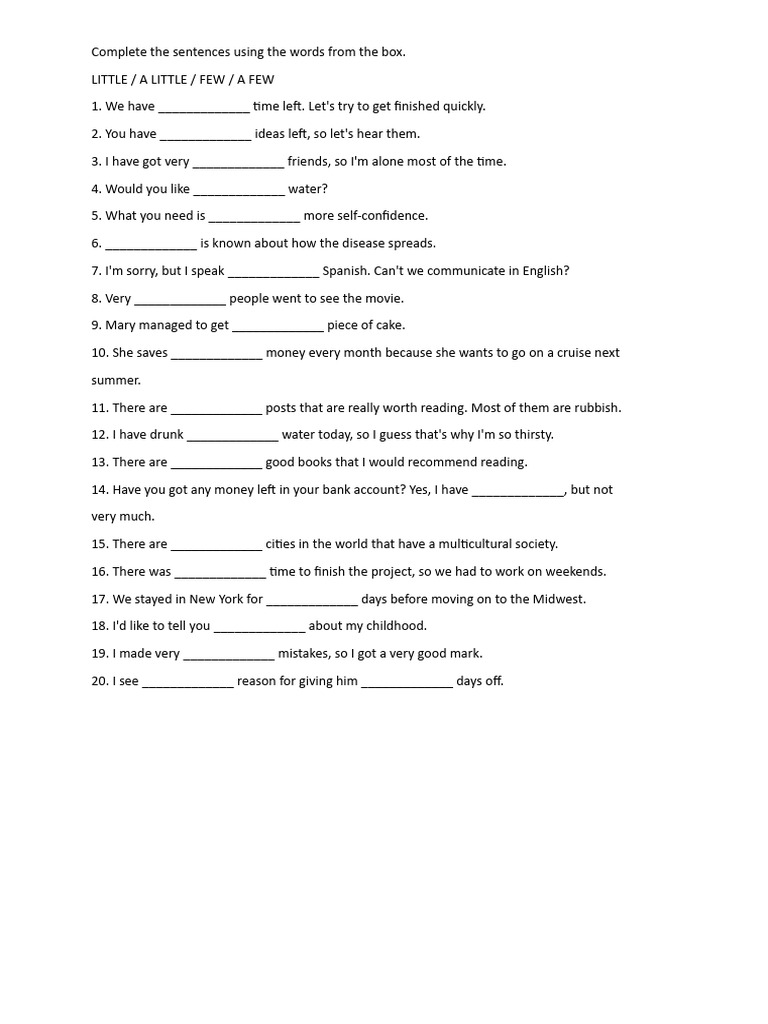Complete Sentences with Boxed Words | PDF | Language Arts & Discipline ...