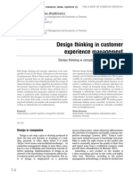Design Thinking in Customer Experie