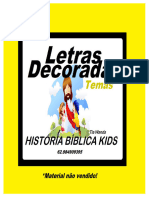 LETRAS DECORADAS (temas) Tia Wanda - Historia Biblica Kids