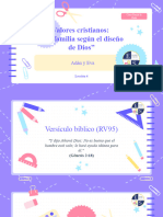 LECCIÓN 4 - La Familia Según El Diseño de Dios Adán y Eva