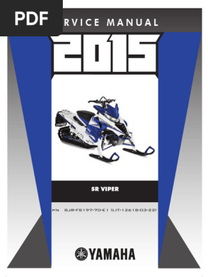 ヤマハ　YZF -R1/R1M(2020~)　サービスマニュアル 2015 Yamaha SR Viper Manual | PDF | Piston | Ignition System