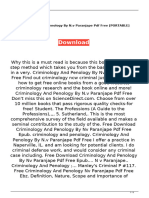Criminology and Penology by NV Paranjape PDF Free PORTABLE