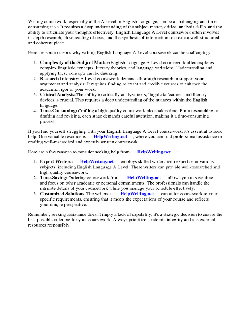 English Language A Level Coursework Examples | PDF | Analysis | Linguistics