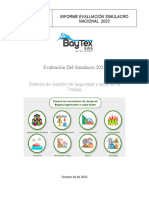 Baytex Informe de Simulacro