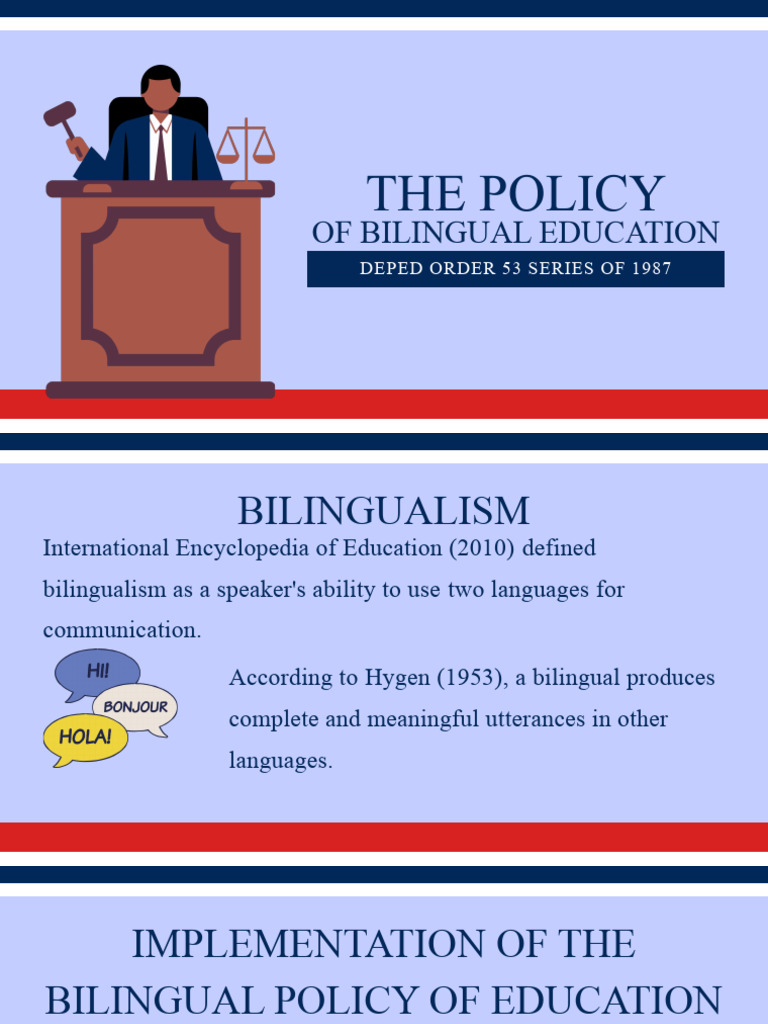 1987 Bilingual Education Policy Overview | PDF | Multilingualism ...