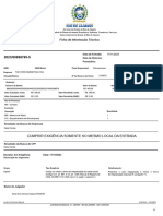 Ficha de Informação Técnica: Cumprir Exigência Somente No Mesmo Local Da Entrada