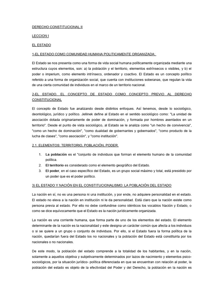 Conceptos Clave del Estado en Derecho Constitucional | PDF | Democracia ...