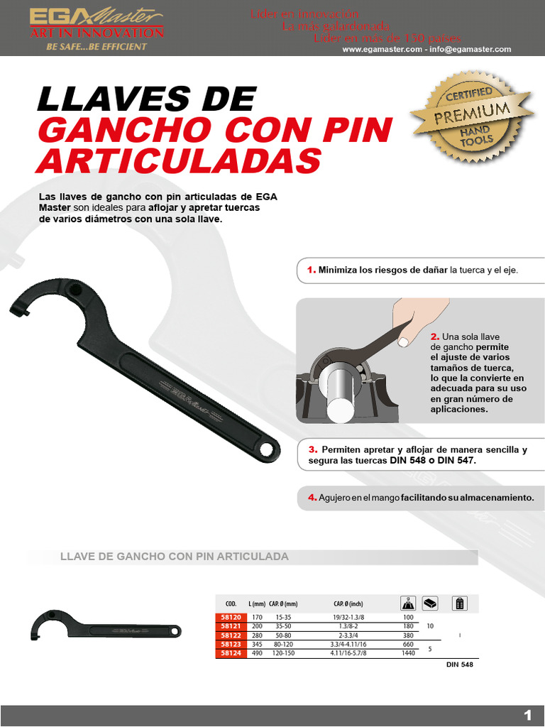 LLAVE ESTRELLA PLANA CON CARRACA